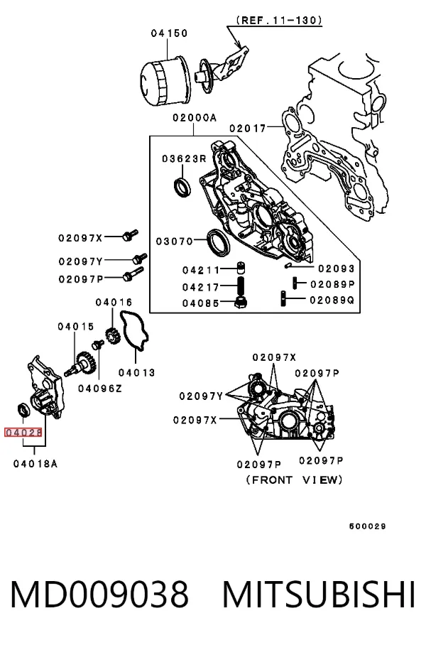 Bucim de bomba de óleo da Caixa Automática de Mudança 2132142020 Hyundai/Kia