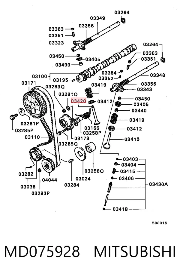 Válvula de escape MD075928 Mitsubishi