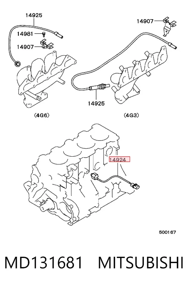 Sensor de detonação Mitsubishi Colt II