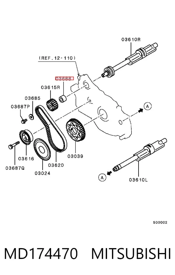 Bucha de estabilizador (TRUCK) MD174470 Mitsubishi