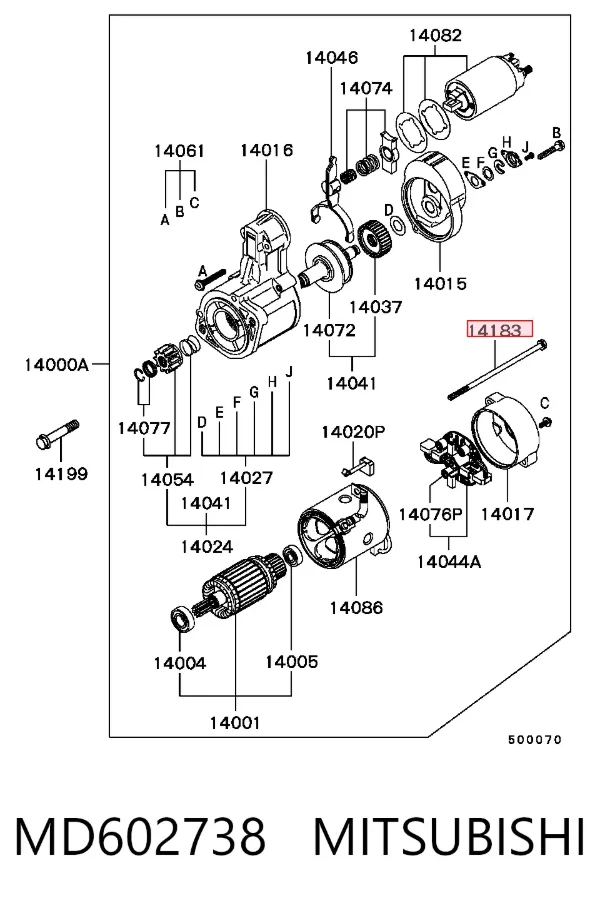  MD602738 Mitsubishi
