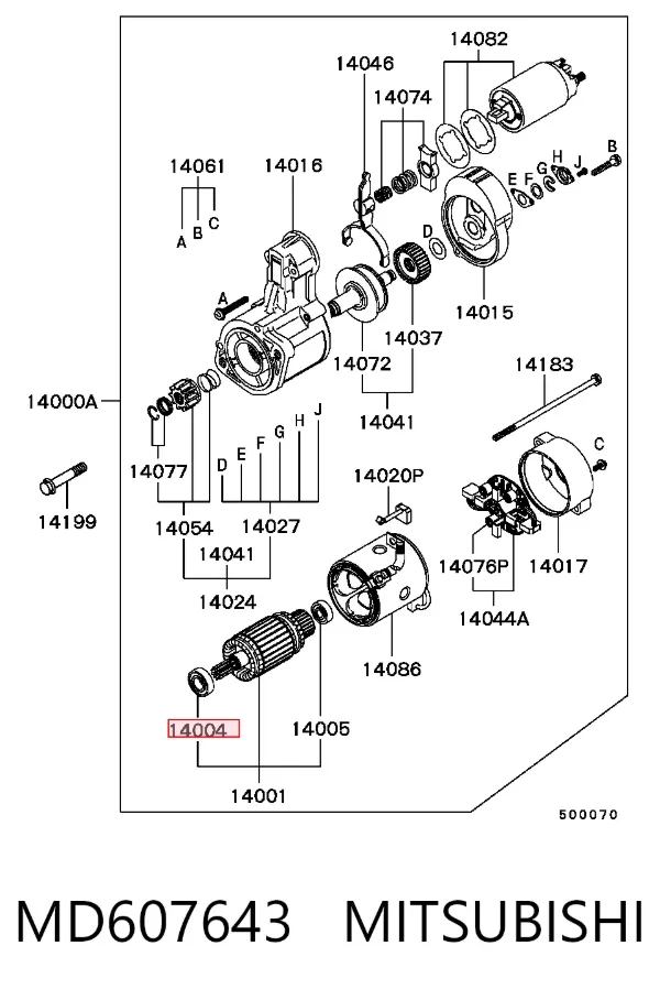  MD607643 Mitsubishi