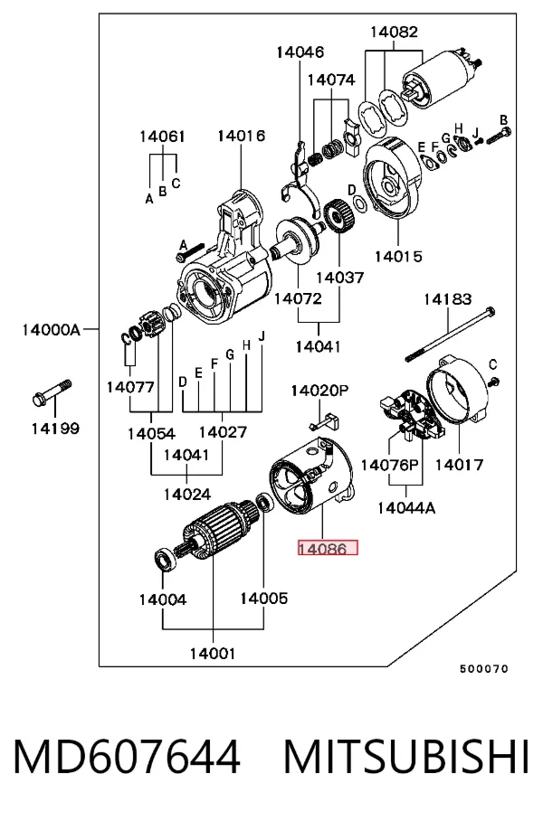  MD607644 Mitsubishi