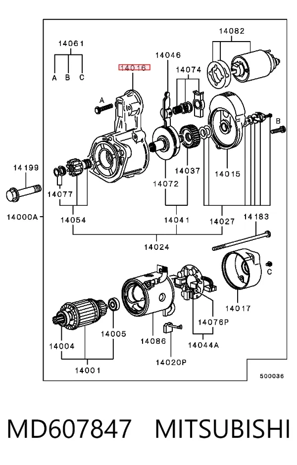  MD607847 Mitsubishi