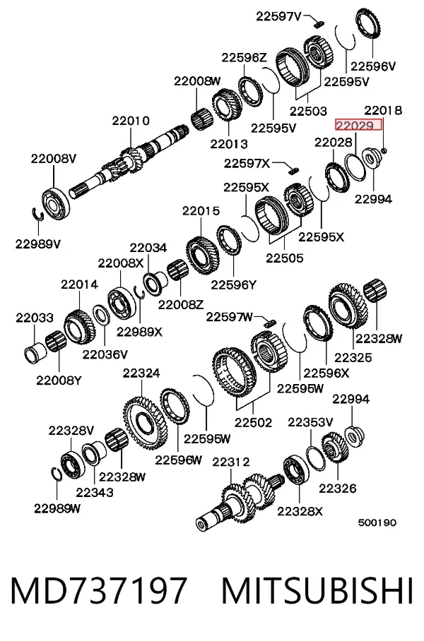 MD737197 Mitsubishi