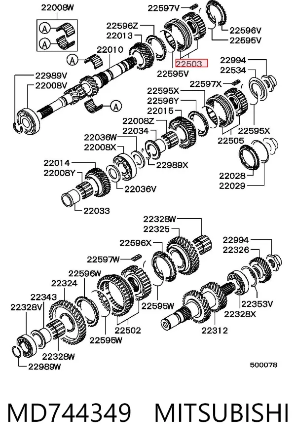  MD744349 Mitsubishi