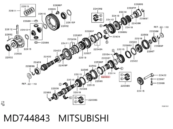  MD744843 Mitsubishi