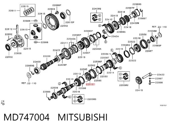  MD747004 Mitsubishi