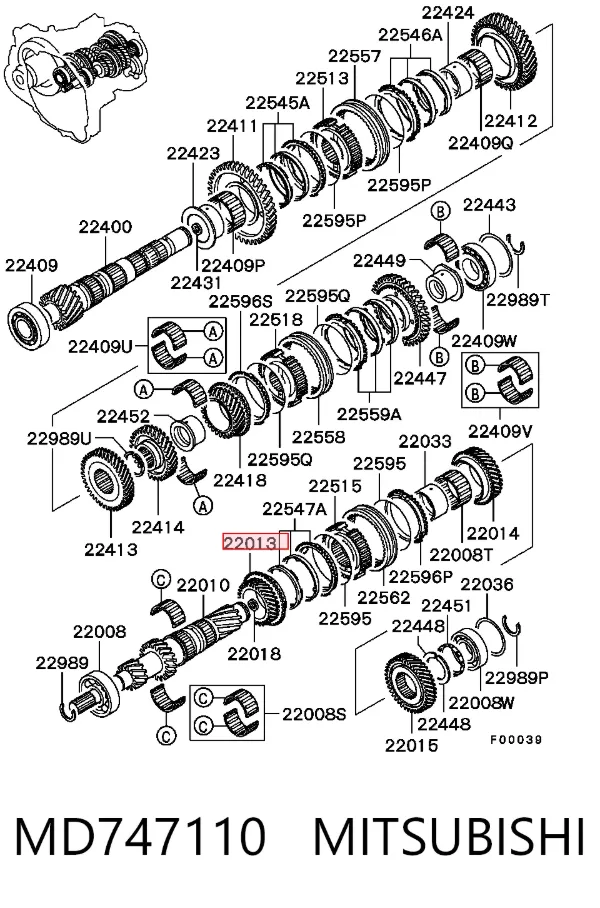  MD747110 Mitsubishi