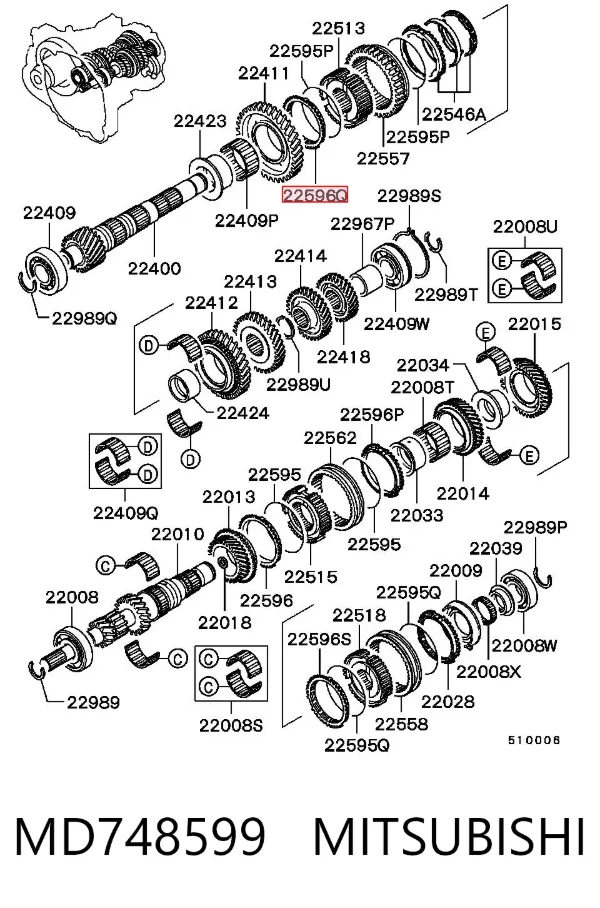  MD748599 Mitsubishi