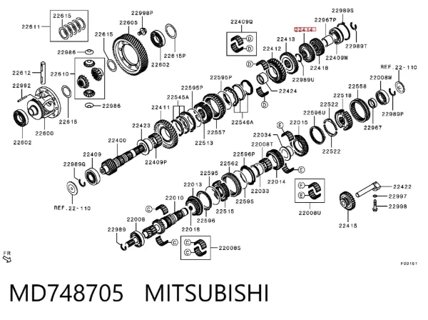  MD748705 Mitsubishi