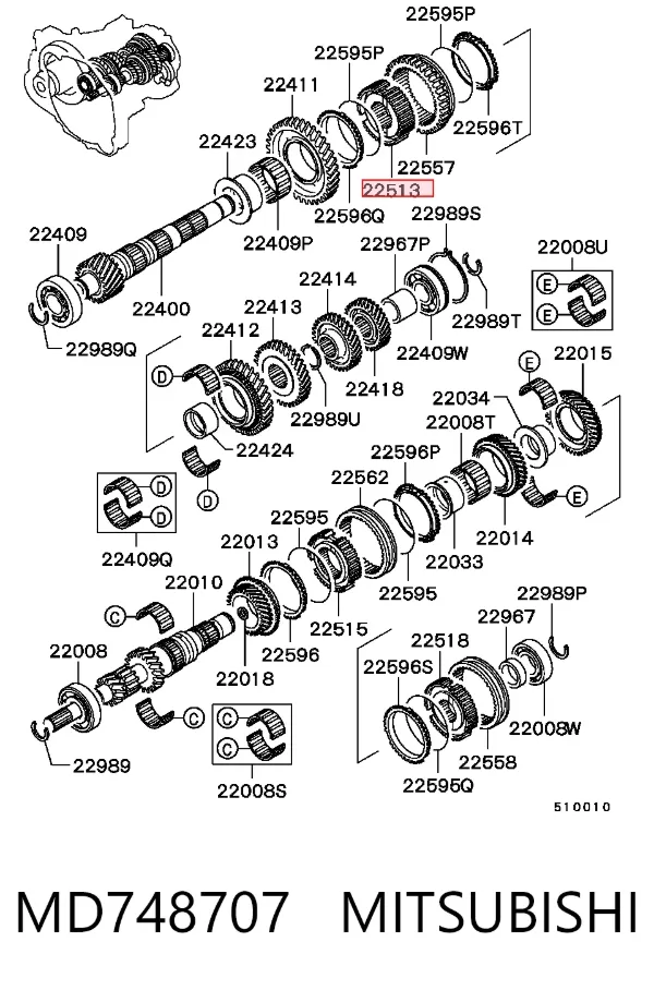  MD748707 Mitsubishi