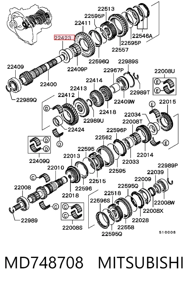  MD748708 Mitsubishi