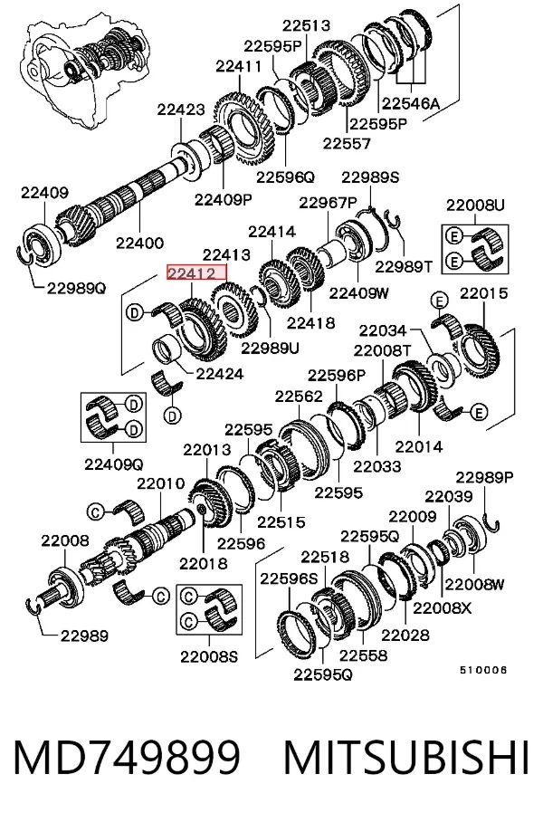  MD749899 Mitsubishi