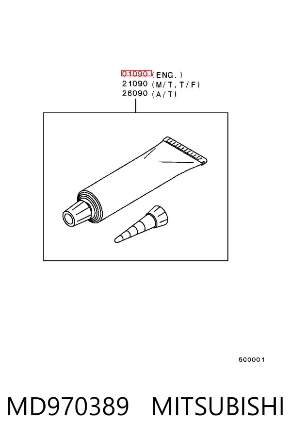 Selante de silicone MD970389 Mitsubishi