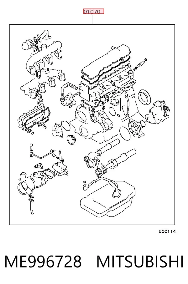 Kit de vedantes de motor completo ME996728 Mitsubishi