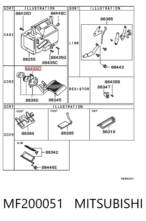  MF200051 Mitsubishi