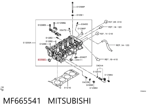 Tampão CBC/do bloco de cilindros MF665541 Mitsubishi