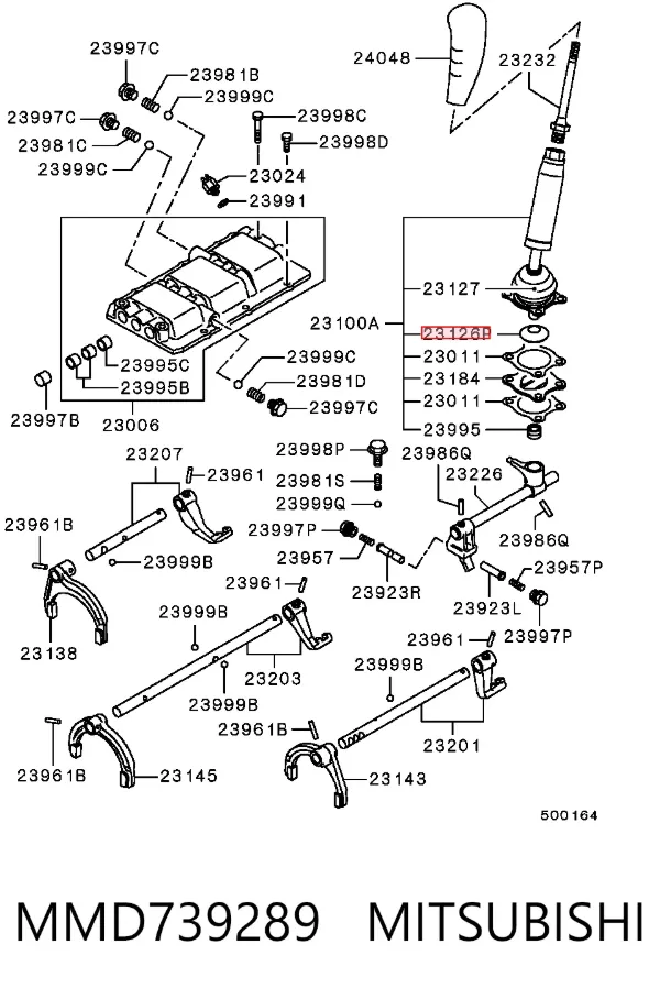 Bota de proteção de ligação de mudança MMD739289 Mitsubishi