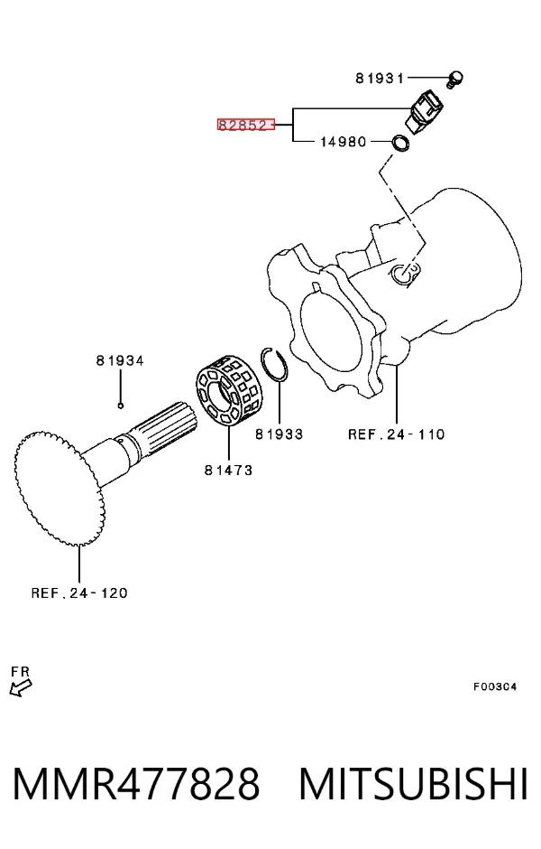 Sensor de velocidade MR477828 Chrysler
