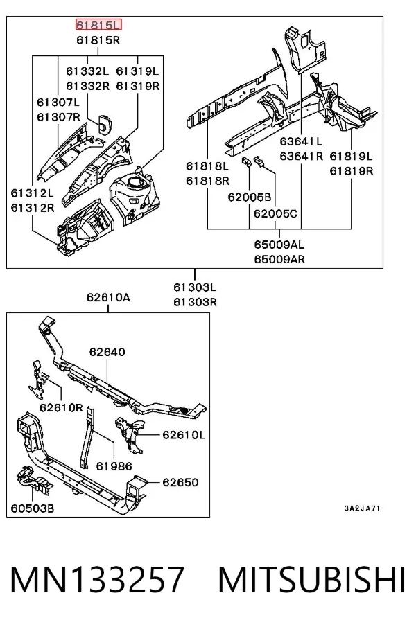  MN133257 Mitsubishi