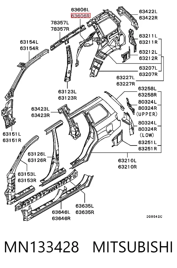  MN133428 Mitsubishi