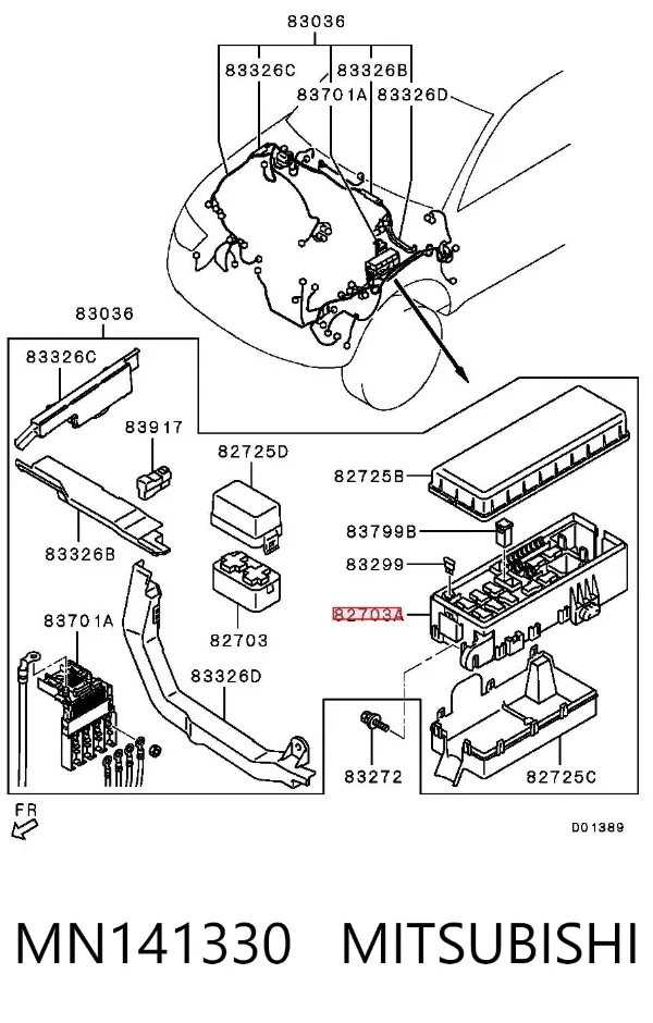 Unidade de dispositivos de segurança Mitsubishi L 200 IV