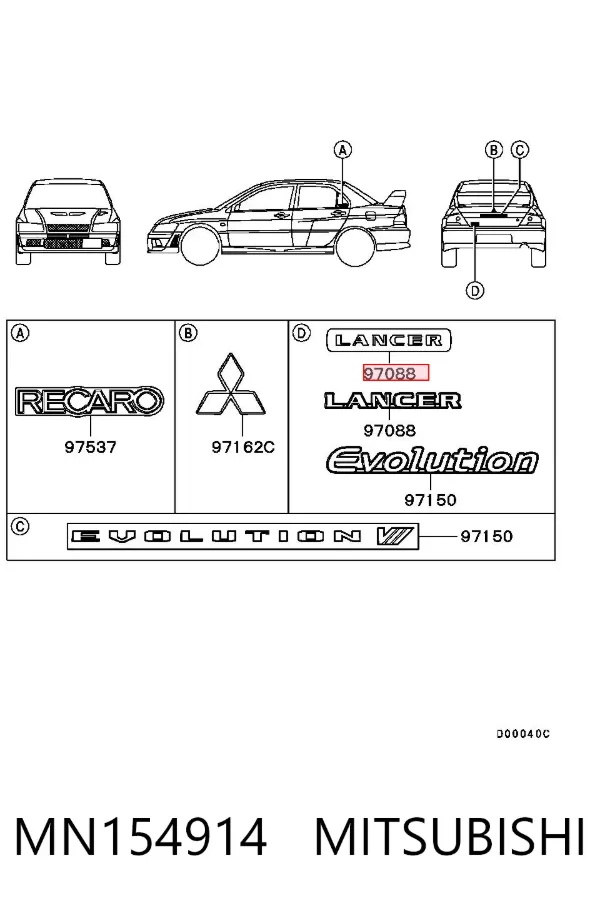  MN154914 Mitsubishi