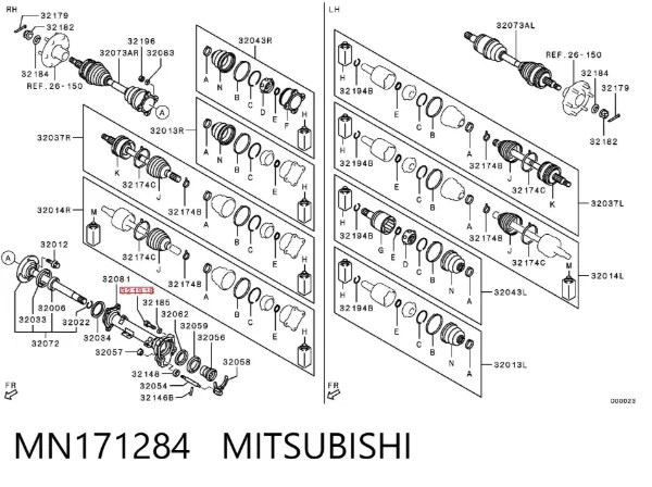  MN171284 Mitsubishi