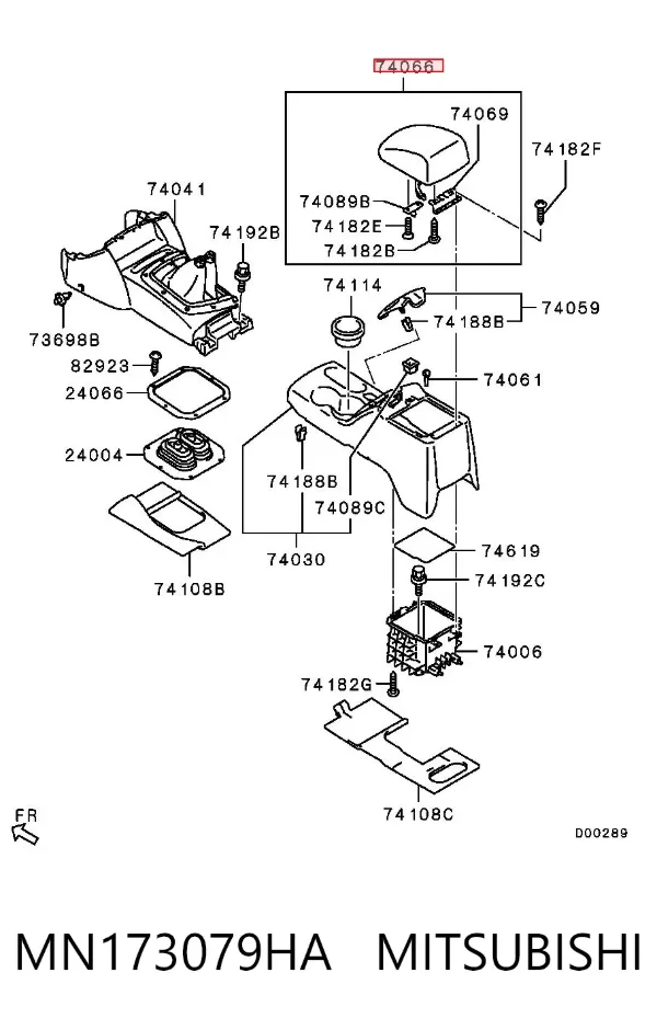 Braço de consola central Mitsubishi L 200 IV