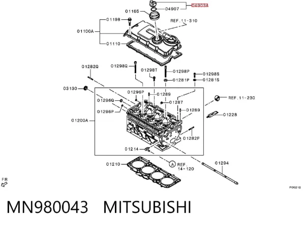  MN980043 Mitsubishi