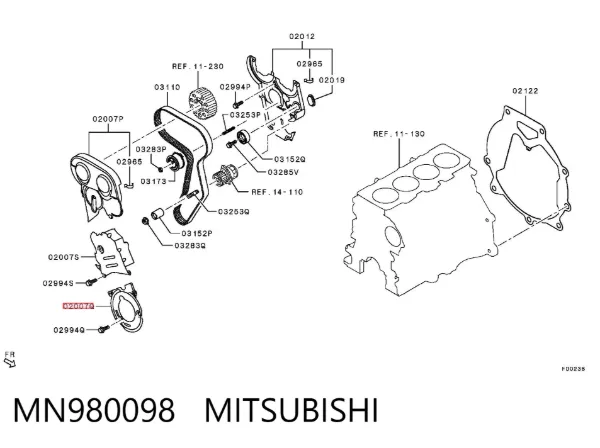  MN980098 Mitsubishi