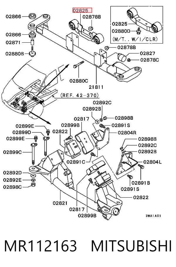 Coxim (suporte) traseiro de motor Hyundai H-1 STAREX Starex