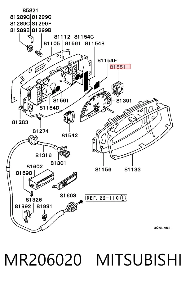  MR206020 Mitsubishi