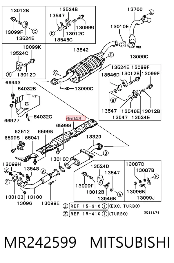  MR242599 Mitsubishi