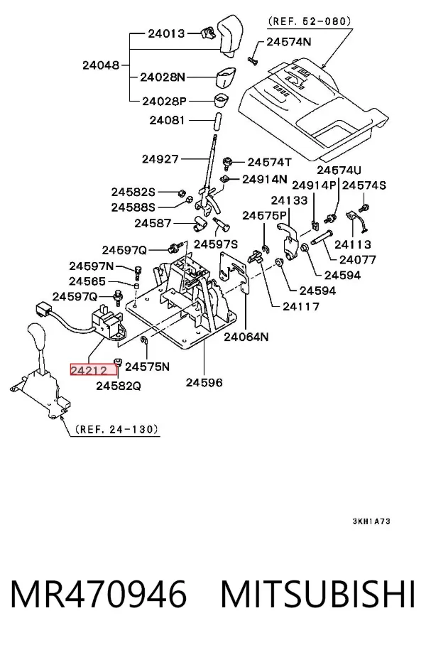 Sensor dos modos de trabalho da Caixa Automática de Mudança MR470946 Mitsubishi