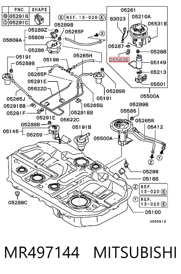  MR497144 Mitsubishi