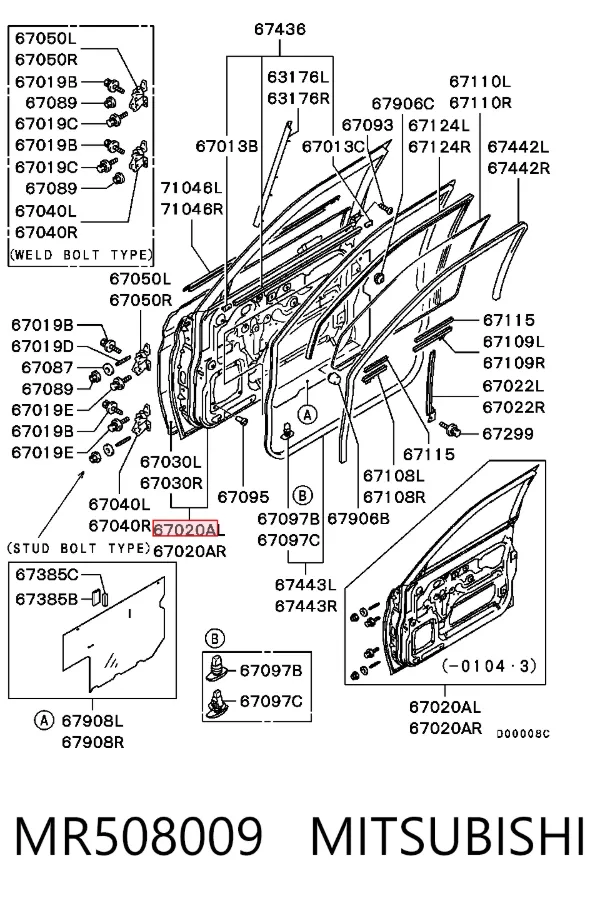 Porta dianteira esquerda Mitsubishi Pajero SPORT I