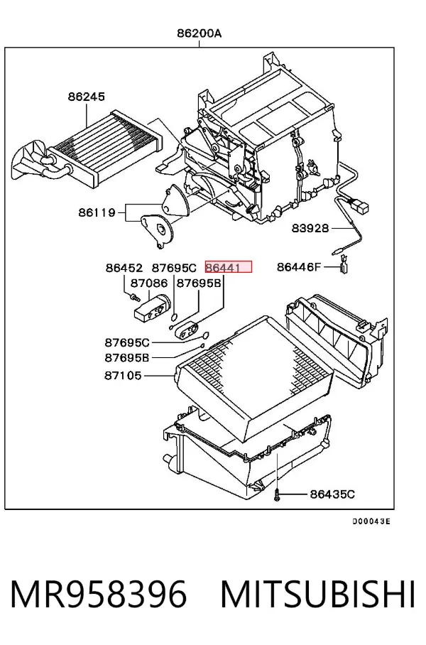  MR958396 Mitsubishi