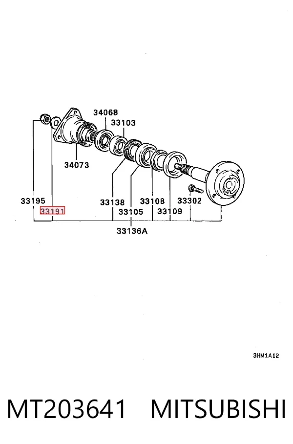  MT203641 Mitsubishi