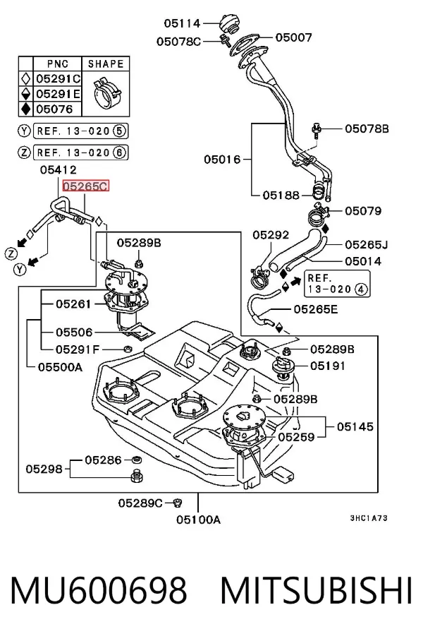  MU600698 Mitsubishi