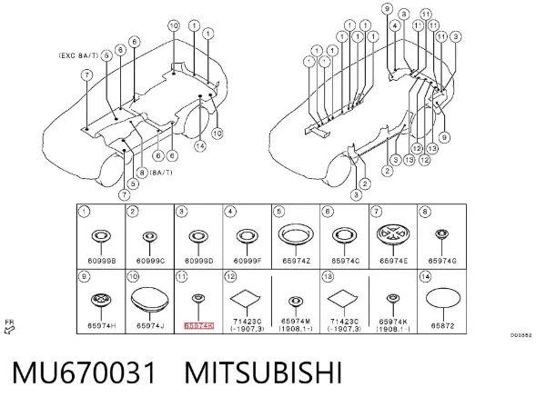  MU670031 Mitsubishi