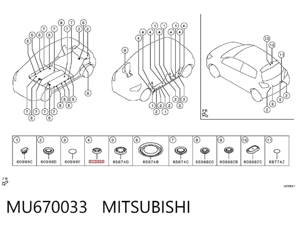  MU670033 Mitsubishi