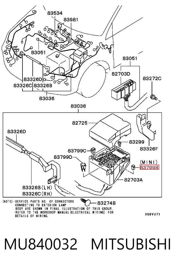 Dispositivo de segurança MU840032 Mitsubishi