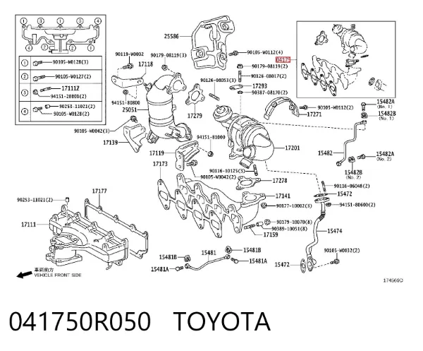  041750R050 Toyota