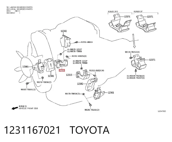  1231167021 Toyota