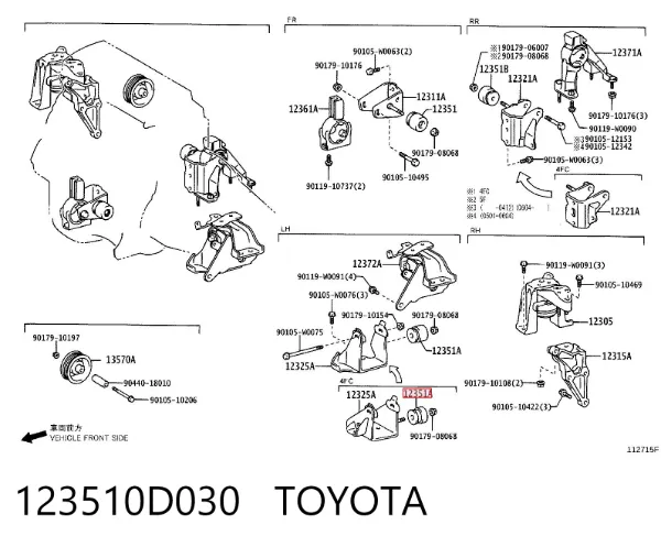  123510D030 Toyota