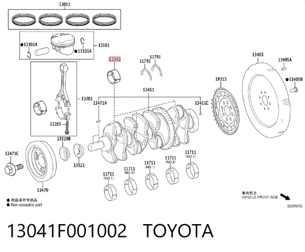  13041F001002 Toyota