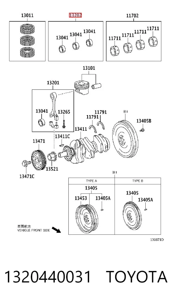 Folhas inseridas de cambota de biela, kit, 1ª reparação ( + 0,25) CB1463A025 Kolbenschmidt