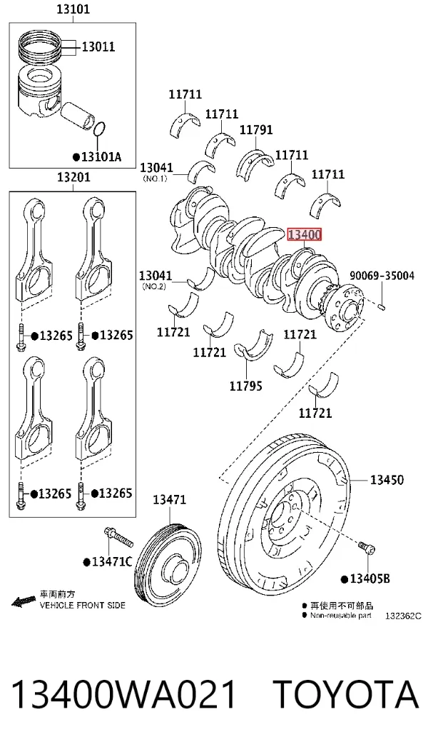  13400WA021 Toyota